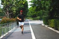 Healthy runner jogging outdoor. Fitness and sport healthy lifestyle concept.