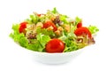 Healthy salad with croutons Royalty Free Stock Photo