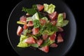 Healthy salad grapefruit and green leaves. Deliciouse dietary food. lose weigh