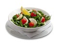 Healthy salad with mozarella chease and tomato Royalty Free Stock Photo