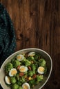 Healthy Salad Romanesco in bowl Royalty Free Stock Photo