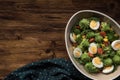 Healthy Salad Romanesco in bowl Royalty Free Stock Photo