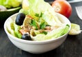 Healthy Salad with Vegetables and Seeds Royalty Free Stock Photo