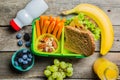 Healthy school lunch box Royalty Free Stock Photo