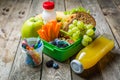 Healthy school lunch box Royalty Free Stock Photo