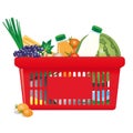 Healthy shopping cart Royalty Free Stock Photo