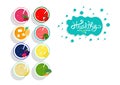 Healthy smoothie juice collection balance diet menu, banner template food and drinking product, vegetable and fruit on white space