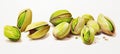 Healthy snack ingredient background green nut macro nutshell food seed pistachio salt