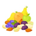 Healthy snack set Royalty Free Stock Photo