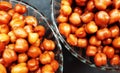 healthy soaked black grams in bowl closeup image