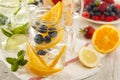 Healthy Spa Water with Fruit
