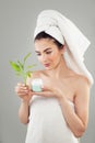 Healthy Spa Woman after Bath or Sauna Royalty Free Stock Photo