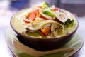 Healthy and Spicy Thai Green Curry Bowl