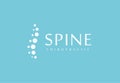 Healthy spine clinic logo concept. Chiropractic and Orthopedic clinic logo template. Sign for spine massage, mri