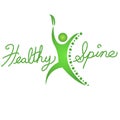 Healthy Spine Icon Royalty Free Stock Photo