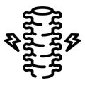 Healthy spine icon, outline style Royalty Free Stock Photo