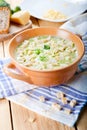 Healthy spring broccoli soup Royalty Free Stock Photo