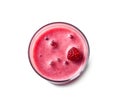Healthy summer smoothie with raspberry Royalty Free Stock Photo