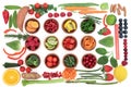 Healthy Super Food Sampler Royalty Free Stock Photo