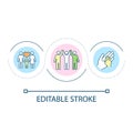 Healthy supportive relationship loop concept icon Royalty Free Stock Photo