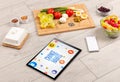 Healthy Tablet Pc compostion concept