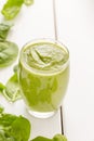 Healthy Tasty Green Avocado Shake or Smoothie Royalty Free Stock Photo