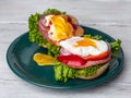 Healthy diet, healthy breakfast and lunch sanwich