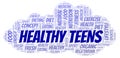 Healthy Teens word cloud.