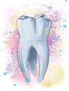 Healthy teeth art for dentist