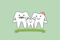 Healthy teeth family smile and happy, dental care concept