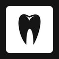 Healthy tooth icon, simple style Royalty Free Stock Photo
