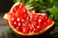 Sweet nutritious pomegranate seeds.fruit Royalty Free Stock Photo