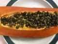 Healthy Tropical Orange Papaya Fruit