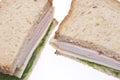 Healthy Turkey Sandwich Royalty Free Stock Photo