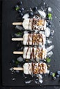 Healthy vegan coconut popsicles