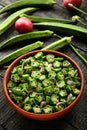 Delicious Okra Fry With Herbs