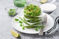 Healthy vegan green peas fritters