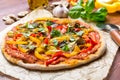 Tasty and Healthy Vegan Pizza and Ingridients