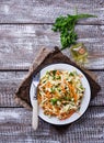 Salad with Chinese cabbage and carrot Royalty Free Stock Photo