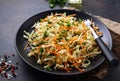 Salad with Chinese cabbage and carrot Royalty Free Stock Photo
