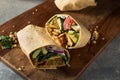 Healthy Vegan Tempeh Veggie Wrap