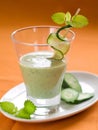 Healthy vegetable smoothie Royalty Free Stock Photo