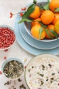 Healthy, vegetarian breakfast on the table Royalty Free Stock Photo
