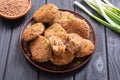 Fried buckwheat cutlets