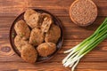 Fried buckwheat cutlets