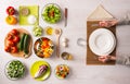 Healthy vegetarian meal Royalty Free Stock Photo