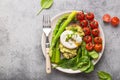 Healthy vegetarian meal plate Royalty Free Stock Photo