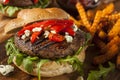 Healthy Vegetarian Portobello Mushroom Burger