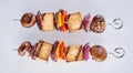 Healthy vegetarian tofu kebabs