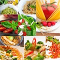 Healthy Vegetarian vegan food collage Royalty Free Stock Photo